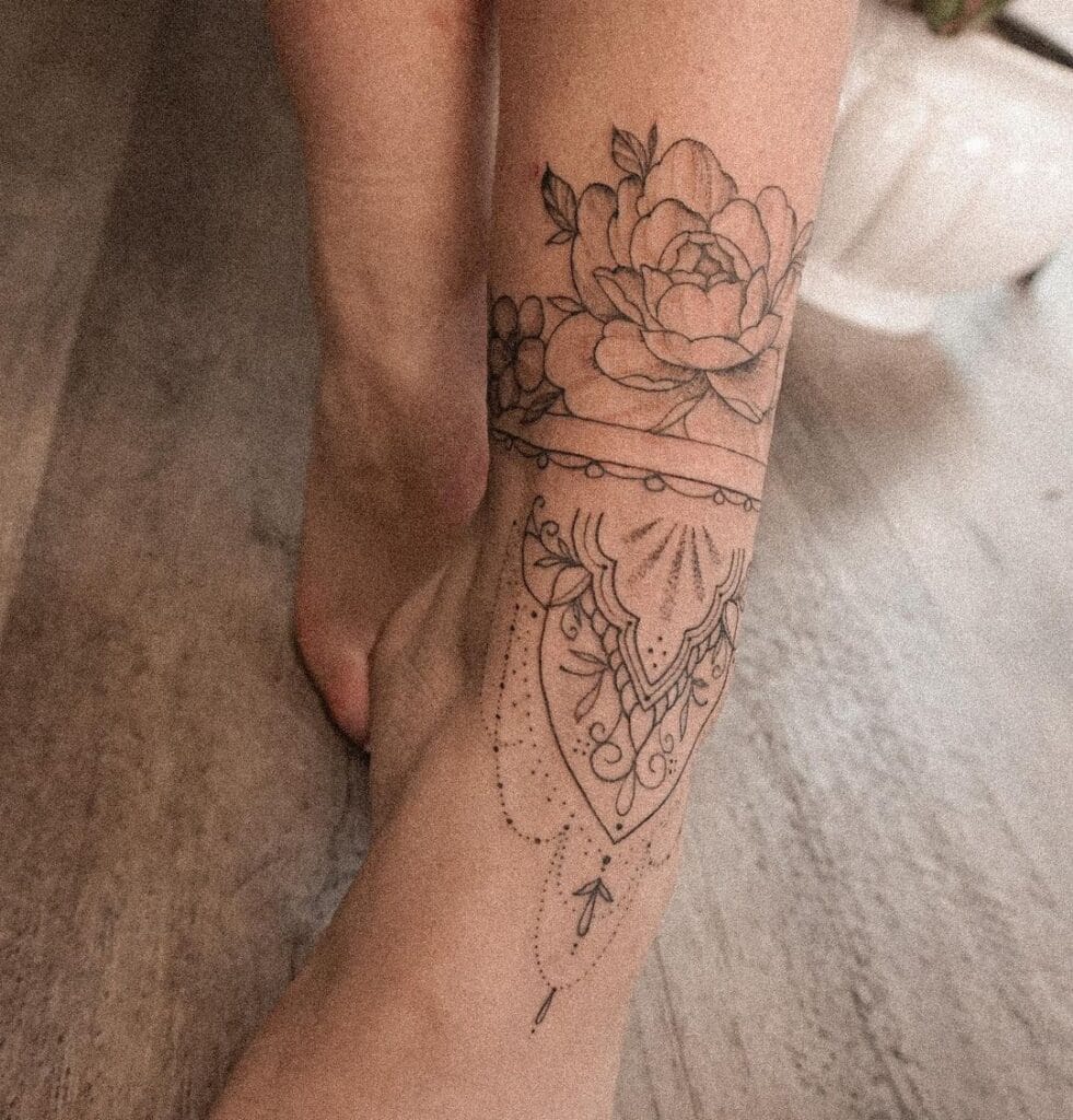 Ankle Wraparound Tattoo