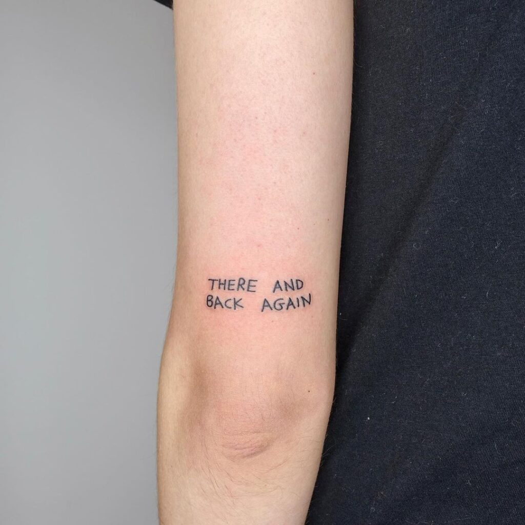 Words Hand Tattoo