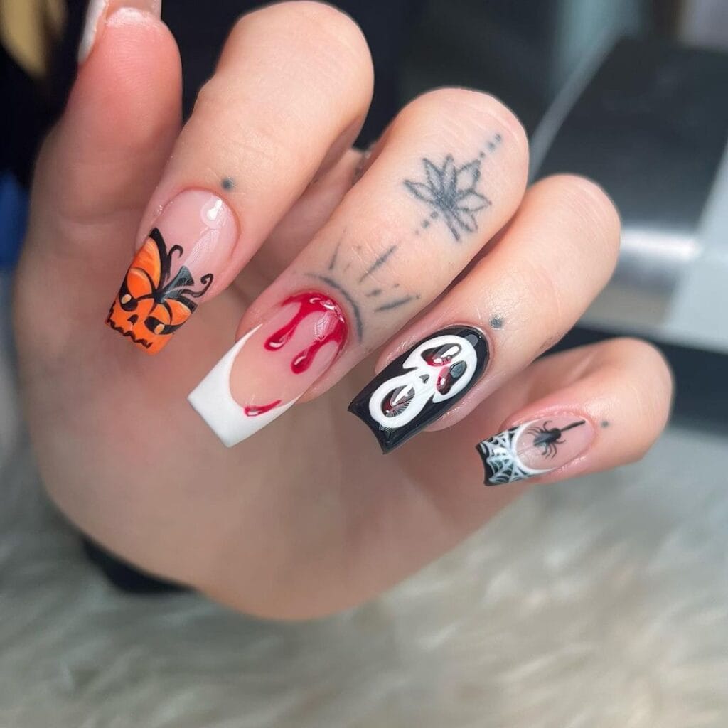 Blood Drip Nails