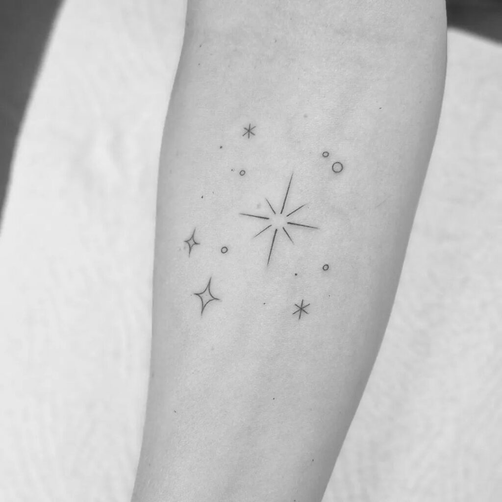 Mini Star Tattoo 