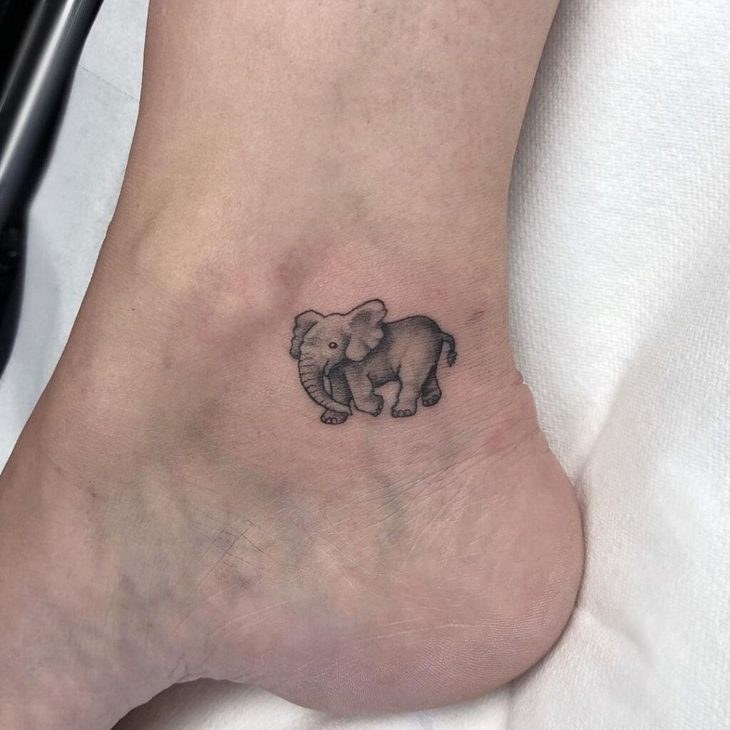 Mini Elephant Tattoo 