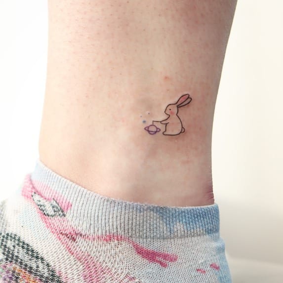 Mini Rabbit Tattoo