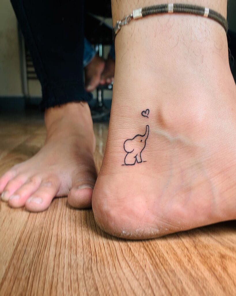 Mini Elephant Tattoo 