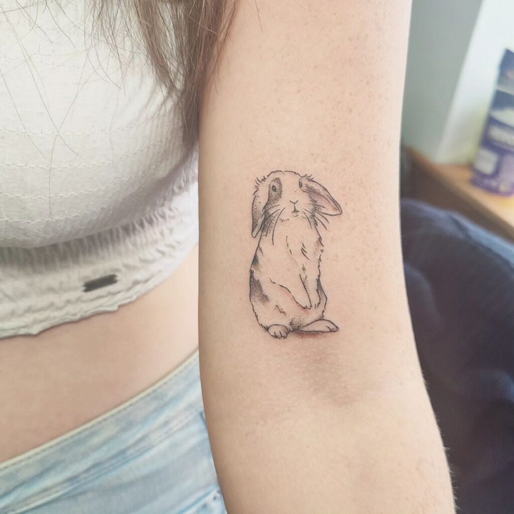 Mini Rabbit Tattoo