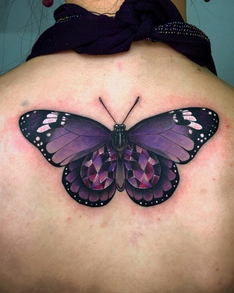 Purple Butterfly Tattoo