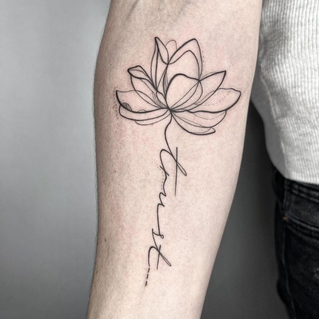 Lotus Flower Tattoo 