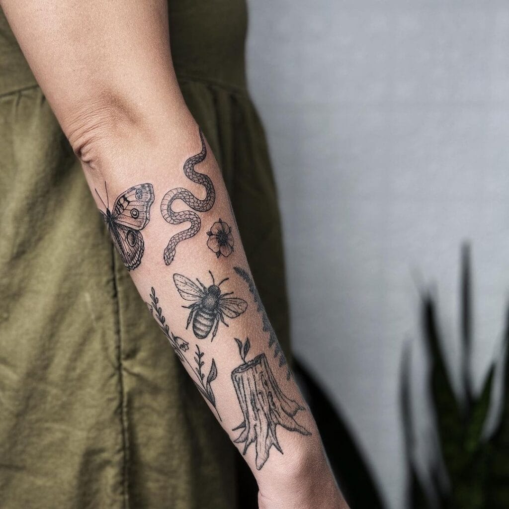 Sleeve Patchwork Tattoo