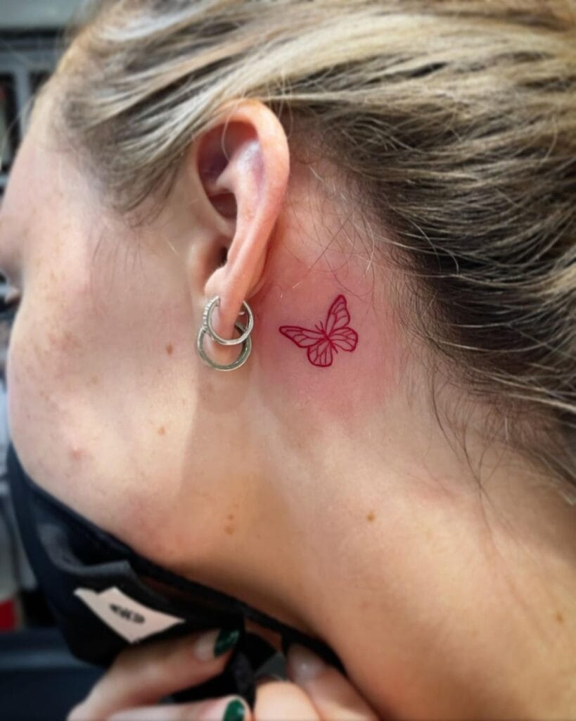 Red Butterfly Tattoo Ideas