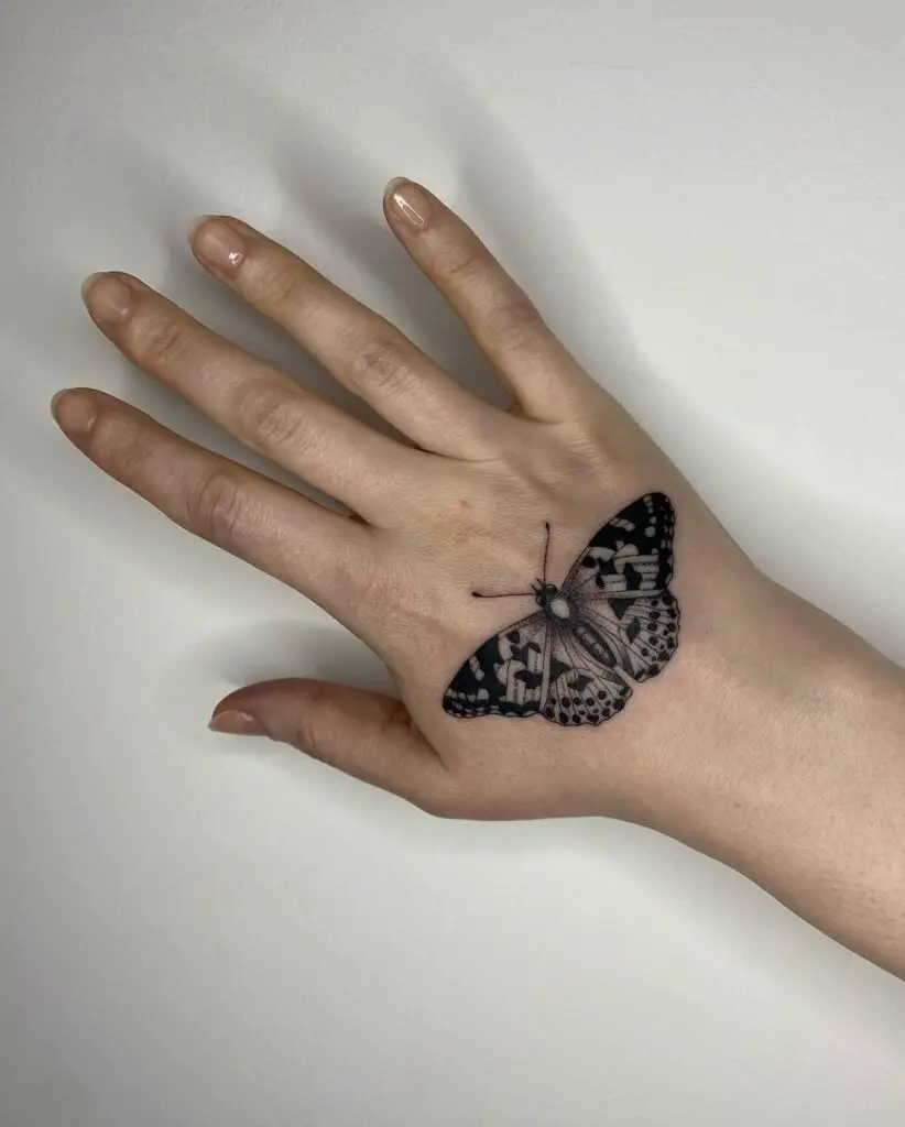 Butterfly Tattoo on Hand