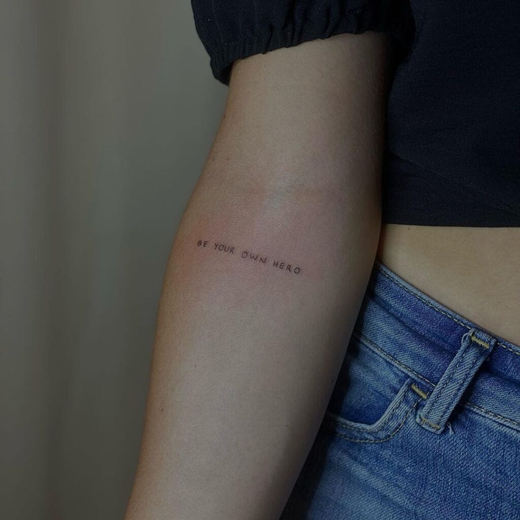 Quotes Mini Tattoo