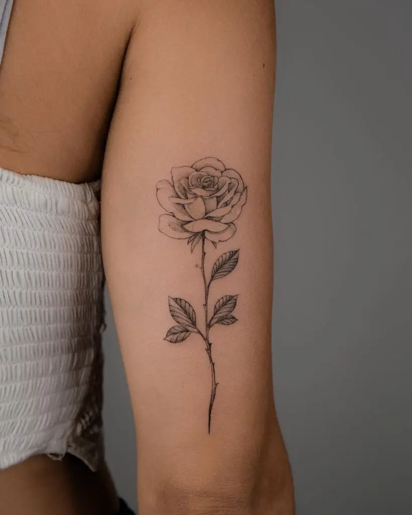 Rose Tattoo on Hand