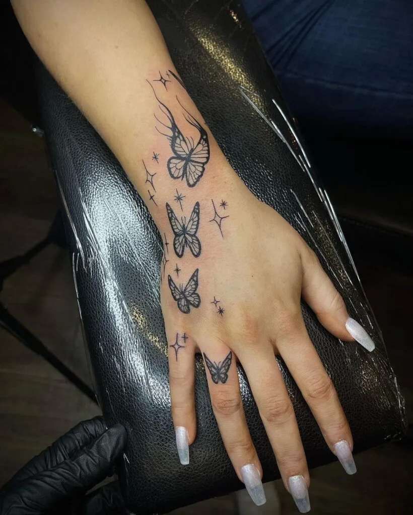 Butterfly Tattoo on Hand