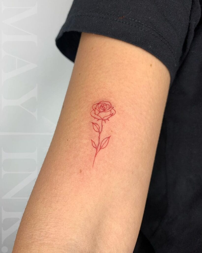 Mini Red Tattoo