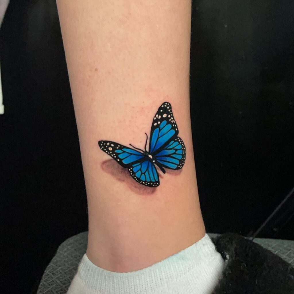 Blue Butterfly Tattoo Ideas