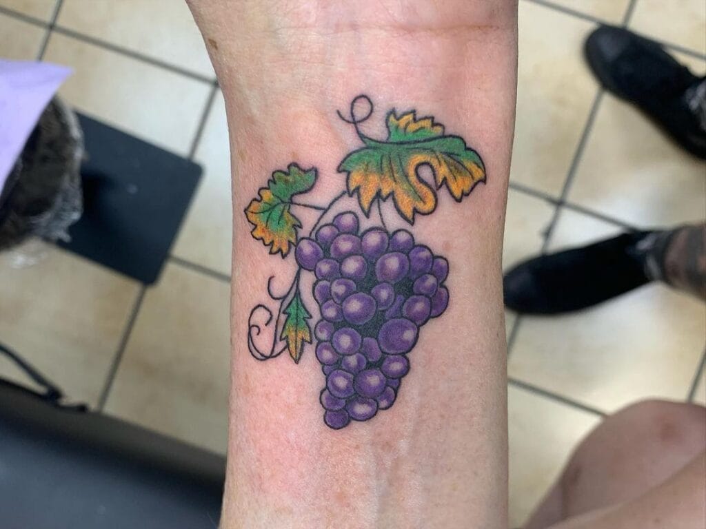 Grape Tattoo Inspirations