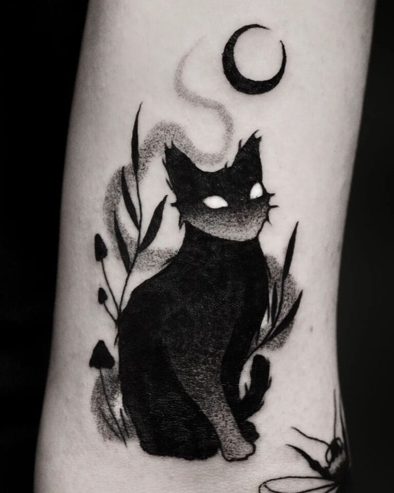 Explore 20+ Striking Black Cat Tattoo Concepts - WomenSew