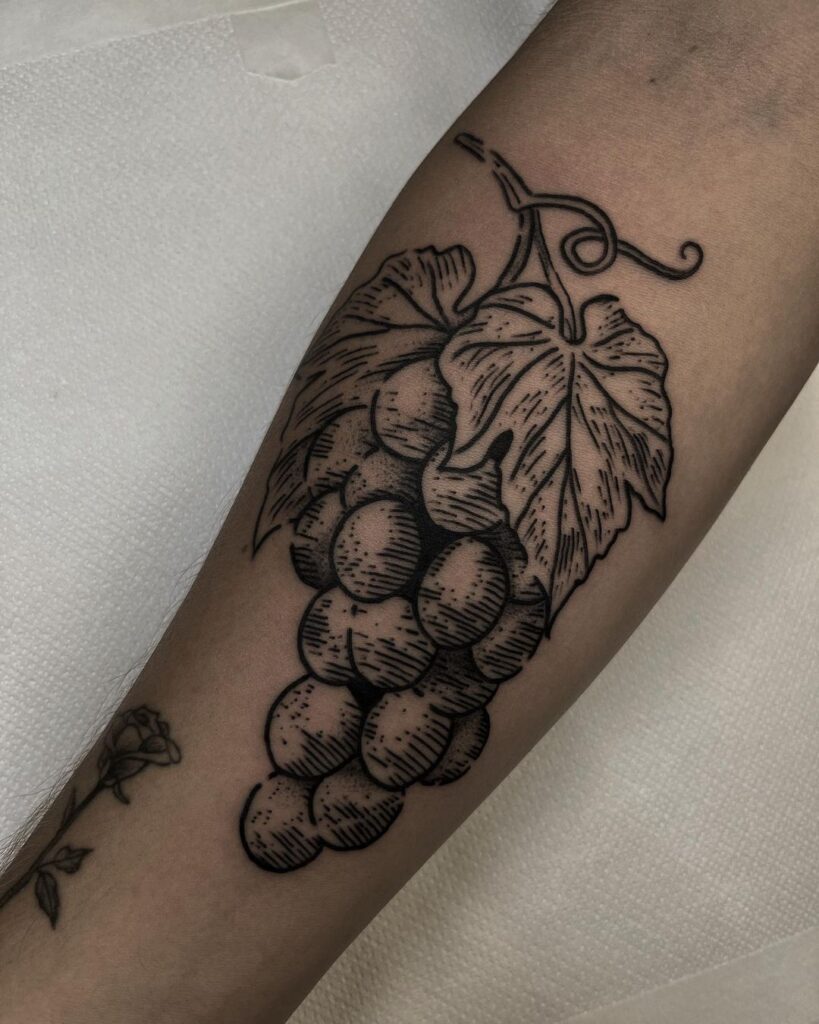 Grape Tattoo Inspirations