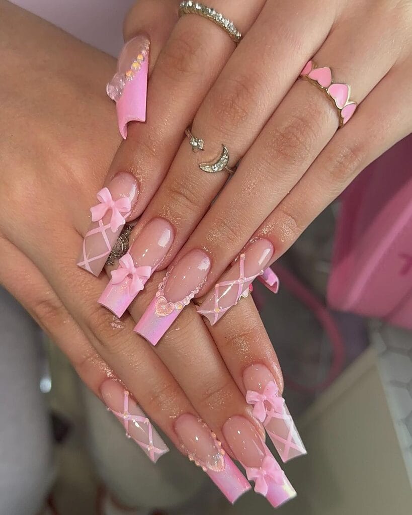 Pink Coffin Nail