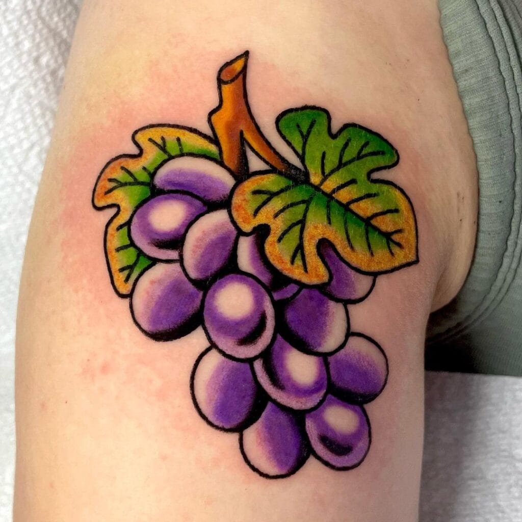 A Visual Feast of 20+ Grape Tattoo Inspirations - WomenSew