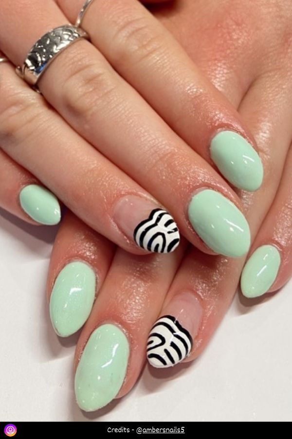 Mint Green Nail