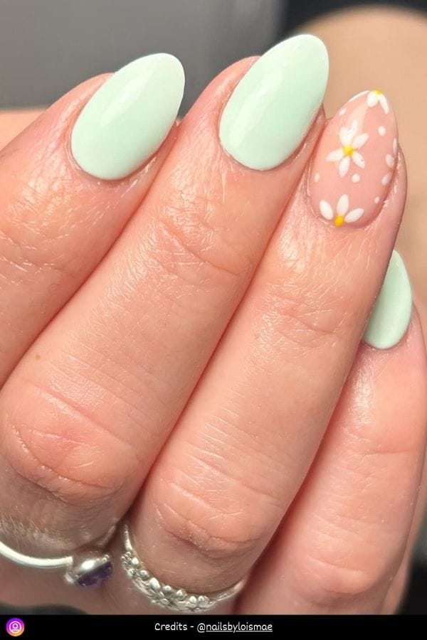 Mint Green Nail