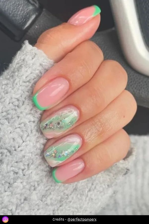 Mint Green Nail