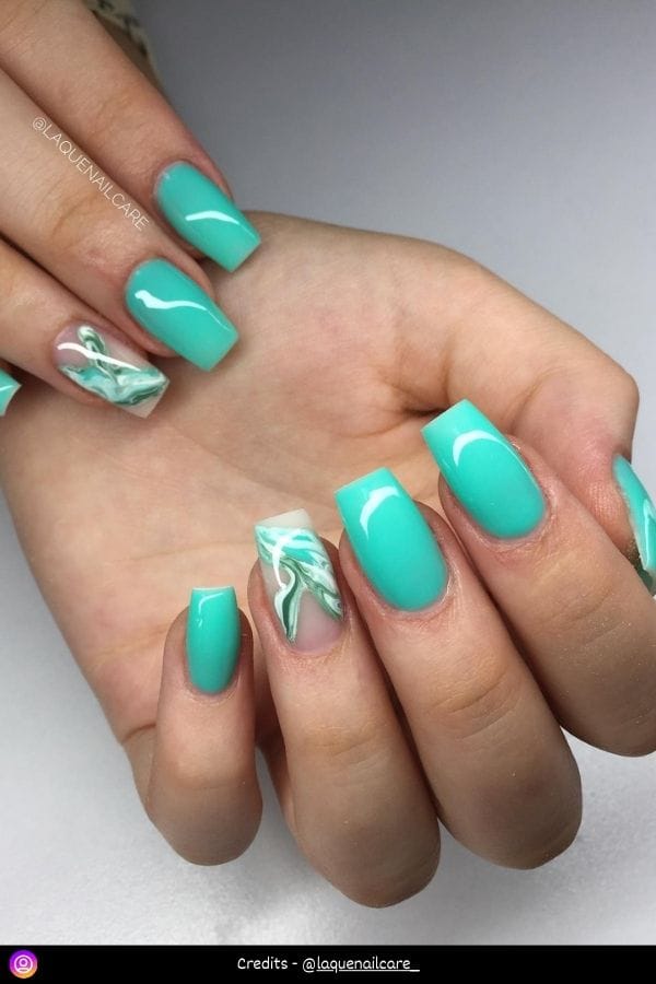 Mint Green Nail